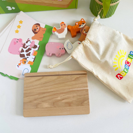 Дитяча гра - панорама Ферма. Хто зверху? Logosvit