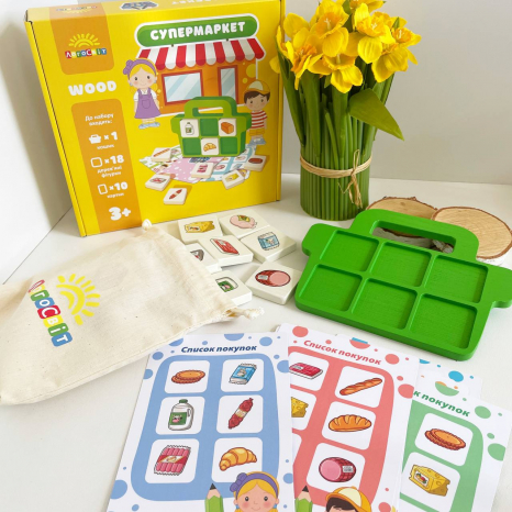 Детская развивающая игра  Супермаркет Logosvit