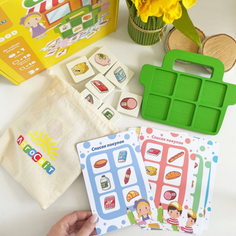 Детская развивающая игра  Супермаркет Logosvit