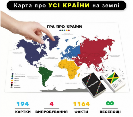 Карткова гра "Про країни" MemoGames