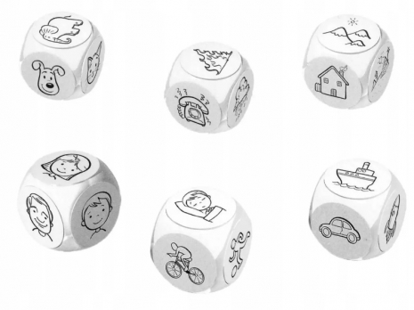 Дидактична розвиваюча гра "Кубики історії" Розповім тобі мама