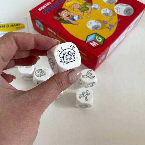 Дидактична розвиваюча гра "Кубики історії" Розповім тобі мама