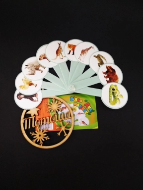 Учебный веер: дикие животные / Навчальне віяло: дикі тварини (Козлов)