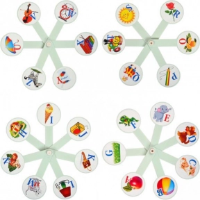 Веер букв:  английский алфавит с картинками (Козлов)