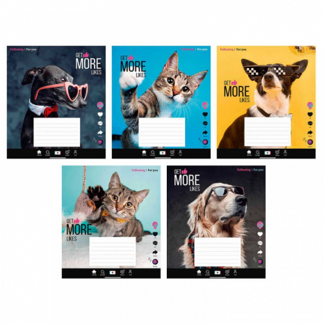 Учебная тетрадь 12 листов линия Школярик 012-3260 ВД-лак (цена за 1 шт)