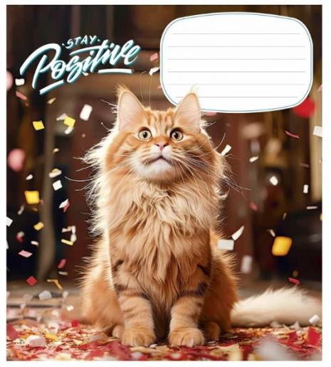 Учнівський зошит 18 аркушів клітинка Школярик 3320 ВД-лак (ціна за 1 шт)