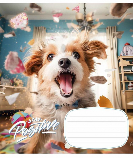 Учебная тетрадь 18 листов клетка Школярик 3320 ВД-лак (цена за 1 шт)