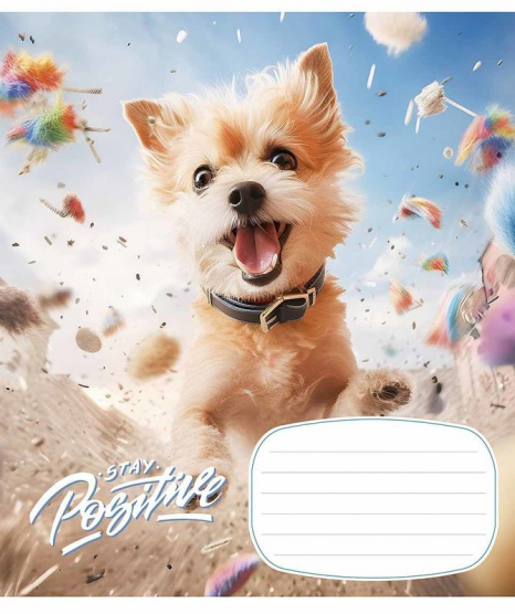 Учебная тетрадь 18 листов клетка Школярик 3320 ВД-лак (цена за 1 шт)