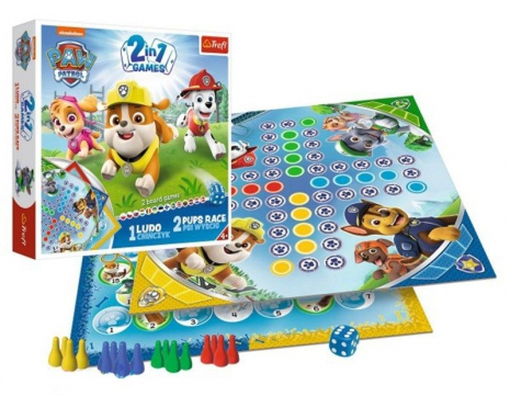 Настольная игра 2 в 1 "Лудо соревнования щенков" Щенячий патруль Trefl 01896