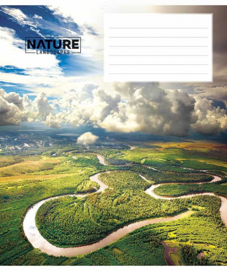 Учебная тетрадь 24 листа клетка Школярик 3375 ВД-лак (цена за 1 штуку)