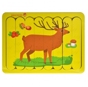 Дерев'яний пазл - вкладка з паличок Олень