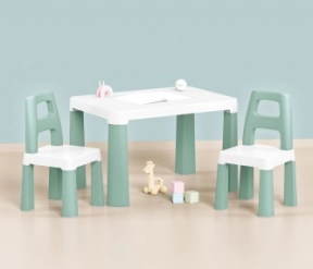 Стіл дитячий з двома стільцями ментоловий ТЕХНОК 0440