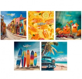 Учнівський зошит 60 аркушів клітинка Школярик 060-3401 УФ Лак (ціна за 1 шт)