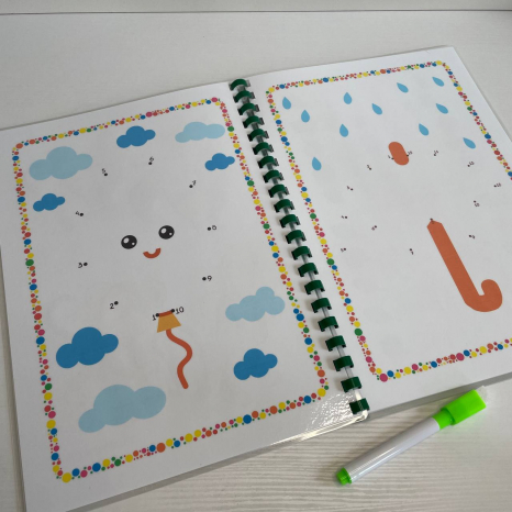 Зошит пиши-стирай"Розумні монстрики" Логіка від 4-х років