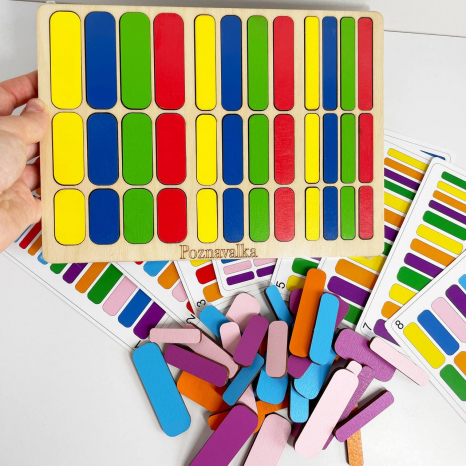 Игра Дидактические палочки третий уровень Познавалка Poznavalka