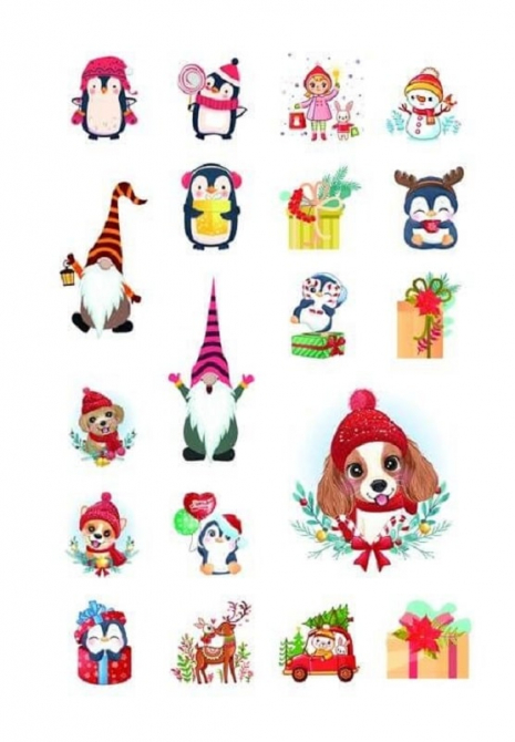 Новогодние наклейки Christmas Sticker book. Ёлочка