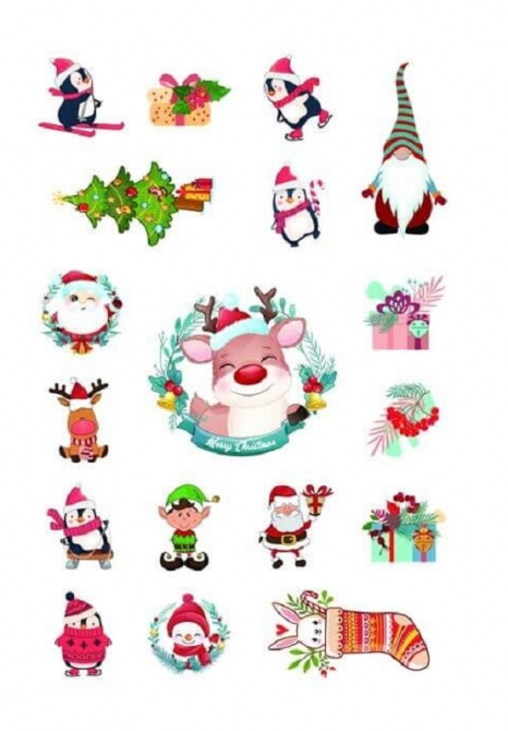 Новогодние наклейки Christmas Sticker book. Ёлочка