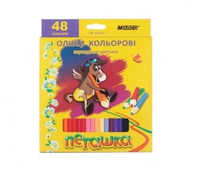 Олівці кольорові Пегашка Marco, 48 кольорів 1010-48CB шестигранні