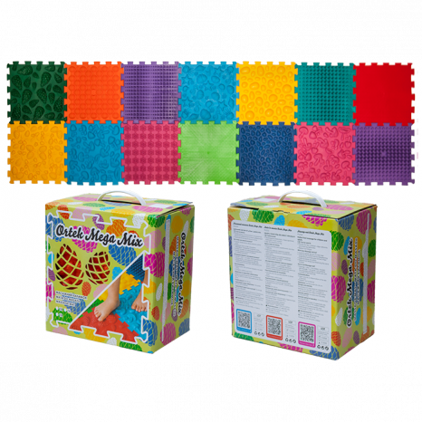 Коврик массажный Ортек Мега Микс Пазлы 14 элементов