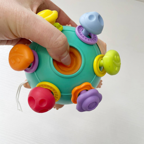 Логический ежик с прорезывателями, погремушками, спинером, эластичные ножки, YL 1022-29 A