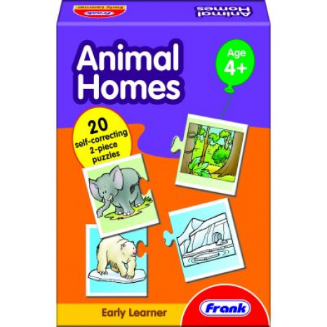 Детские обучающие картонные пазлы Кто где живет, Frank. 10332