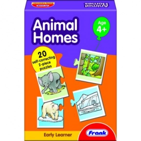 Дитячі розвиваючі картонні пазли Хто де живе / Домівка тварин, Frank. 10332
