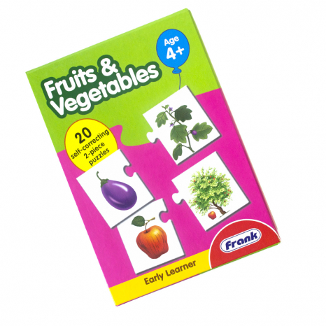 Навчальний картонний пазл Як овочі та фрукти ростуть / Fruits and Vegetables, 10338 Frank