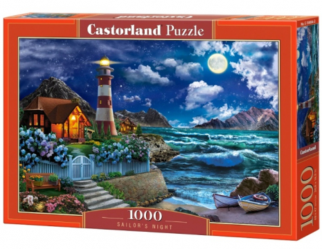 Пазли картонні класичні Касторленд 1000 елементів Матроська ніч, 68*47 см