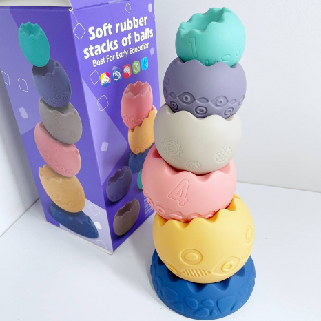 Сенсорна (тактильна) гумова пірамідка балансир 1049