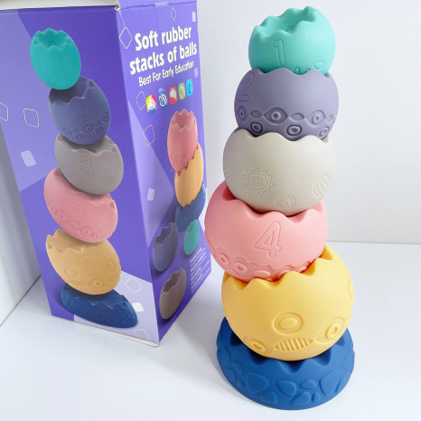 Сенсорна (тактильна) гумова пірамідка балансир 1049