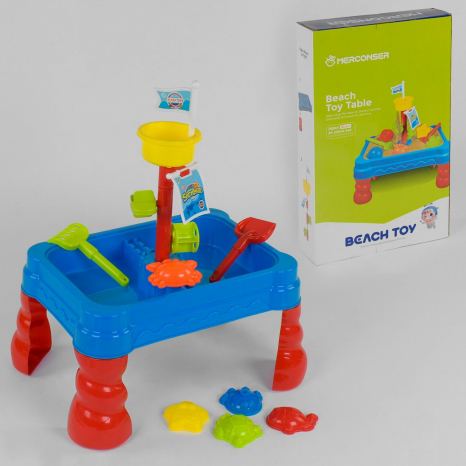 Игровой столик для песка и воды на 24 элемента, арт. 107