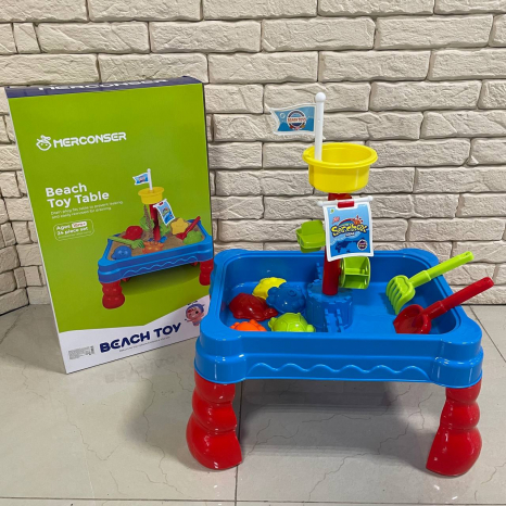 Игровой столик для песка и воды на 24 элемента, арт. 107