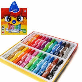 Пастель масляная 24 цвета ТМ MARCO 1100OP-24CB "Bright&Smooth" (1/6)