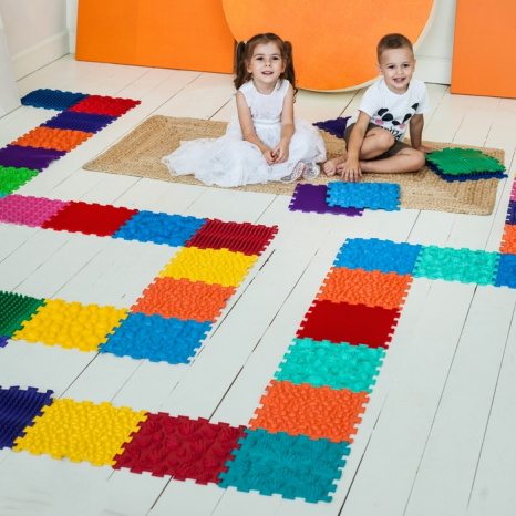 Массажный коврик Мега Микс Пазлы 20 элементов 11025 Ортек