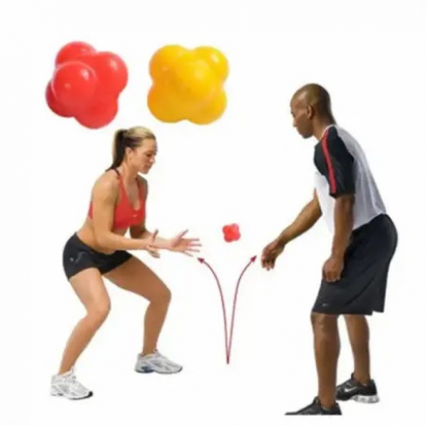 Мяч для развития реакции и координации (1 шт.) Reaction Ball, цвет случайный