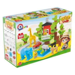 Конструктор блочный 1119 Wild Land 160элм. в коробке ТЕХНОК