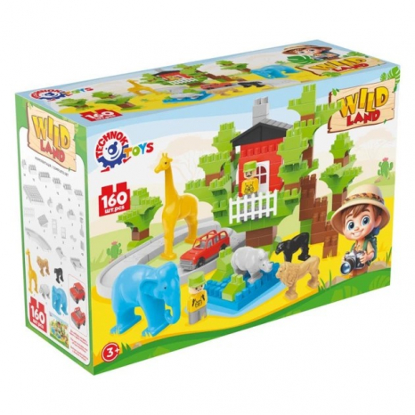 Конструктор блочний 1119 Wild Land 160елм. в коробці ТЕХНОК