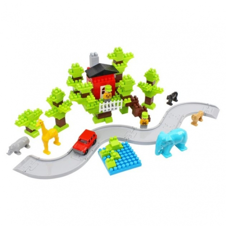 Конструктор блочний 1119 Wild Land 160елм. в коробці ТЕХНОК