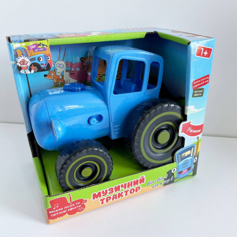 Музична каталка Синій трактор зі звуковими та світловими ефектами (укр.мова) TK 11203