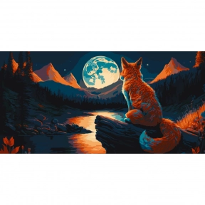 Картина за номерами "Нічний спокій" Art Craft 11525-AC 40х80 см