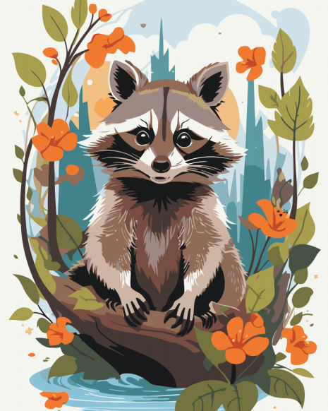 Картина за номерами "Забавний полоскунчик" Art Craft 11596-AC 40х50 см