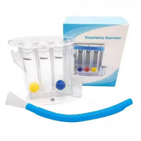 Дихальний тренажер з кульками для реабілітації та дихальних вправ,логопедичний, зі встановлення складних звуків.