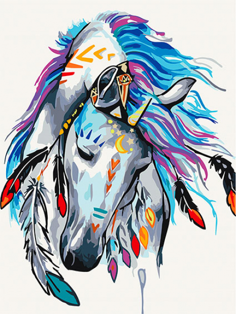 Картина за номерами "Загадковий кінь" Art Craft. 11665-NN