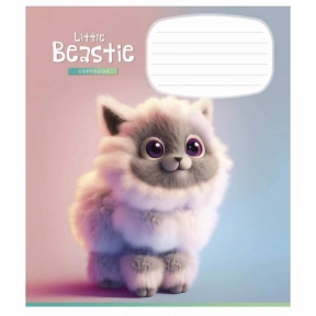 Учнівський зошит 12 аркушів коса лінія Школярик 3248С ВД-лак