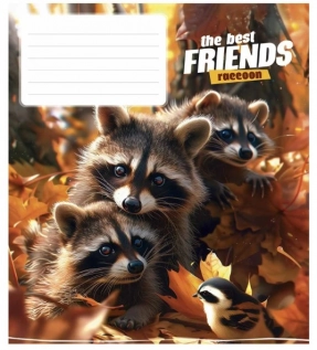 Ученическая тетрадь 12 листов клетка Школярик 3434 ВД-лак (цена за 1 штуку)