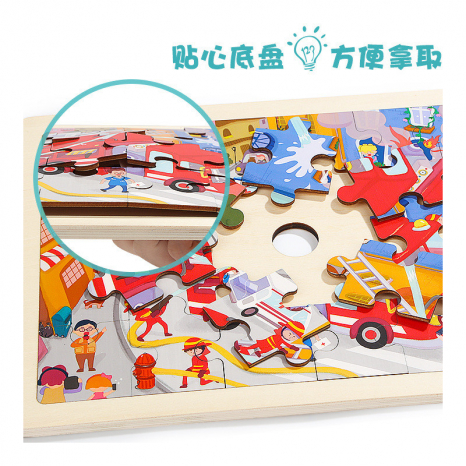 Дерев'яний пазл Пожежна машина  120395 Top bright