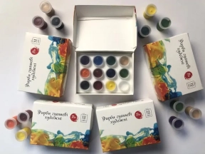 Фарба Гуаш Тетрада 12 кольорів художня 20 см3 арт 12064