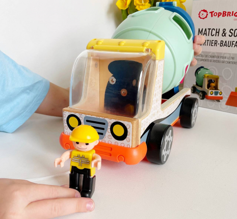 Дитяча іграшка сортер Бетонозмішувач, ТМ Top Bright 121095