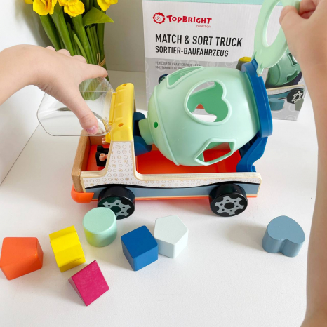 Дитяча іграшка сортер Бетонозмішувач, ТМ Top Bright 121095