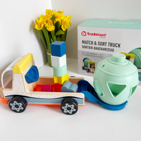 Дитяча іграшка сортер Бетонозмішувач, ТМ Top Bright 121095